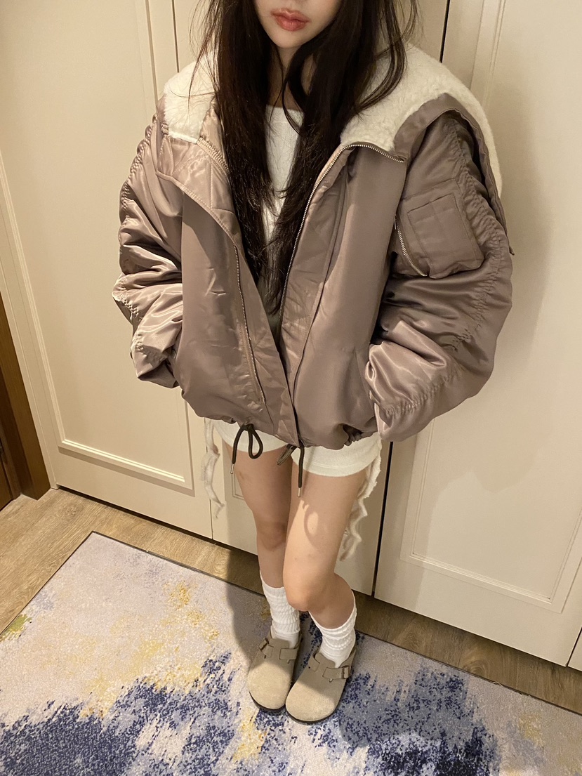 FOUREIGHT韓國直郵女裝新品時尚真品熱賣休閑人氣短款棉服FOUR EIGHT短款棉服
