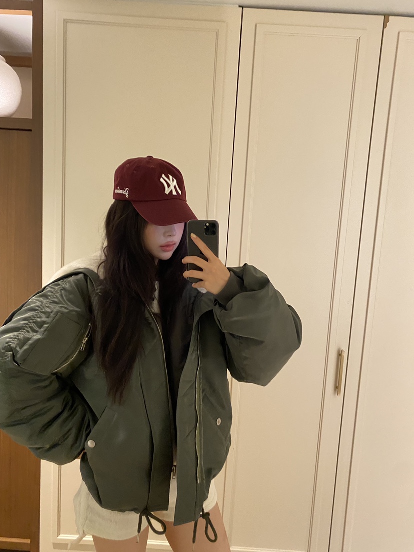 FOUREIGHT韓國直郵女裝新品時尚真品熱賣休閑人氣短款棉服FOUR EIGHT短款棉服