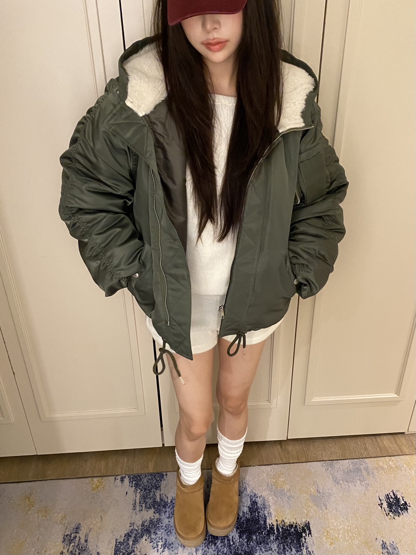 FOUREIGHT韓國直郵女裝新品時尚真品熱賣休閑人氣短款棉服FOUR EIGHT短款棉服