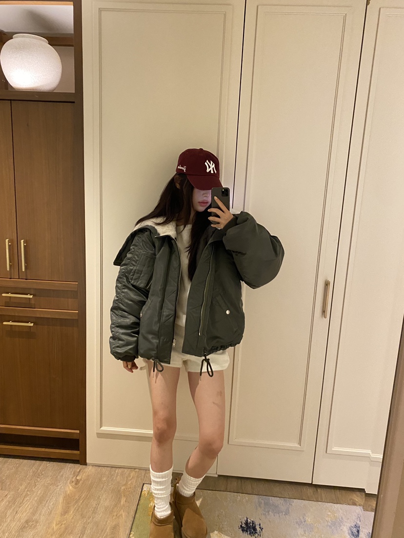 FOUREIGHT韓國直郵女裝新品時尚真品熱賣休閑人氣短款棉服FOUR EIGHT短款棉服