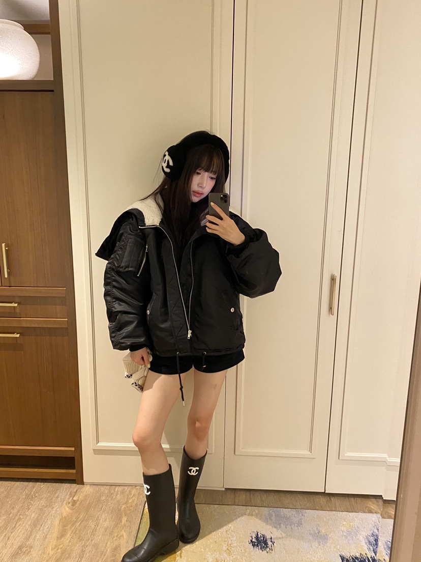 FOUREIGHT韓國直郵女裝新品時尚真品熱賣休閑人氣短款棉服FOUR EIGHT短款棉服
