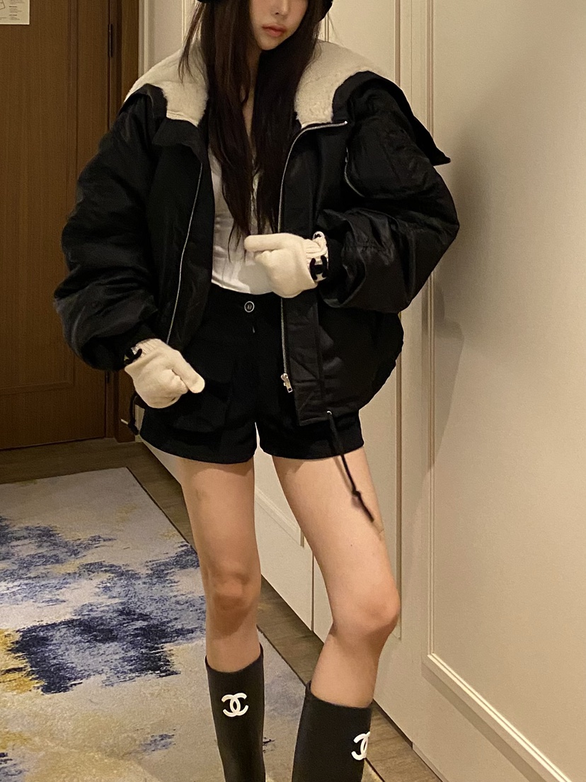 FOUREIGHT韓國直郵女裝新品時尚真品熱賣休閑人氣短款棉服FOUR EIGHT短款棉服