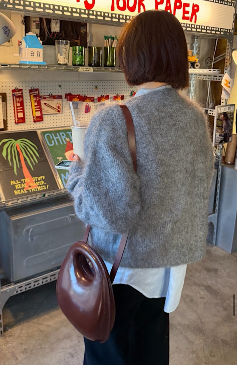 LE-PPL韓國代購女士新品推薦人氣開衫不含內搭馬海毛開襟LE-PPL開衫