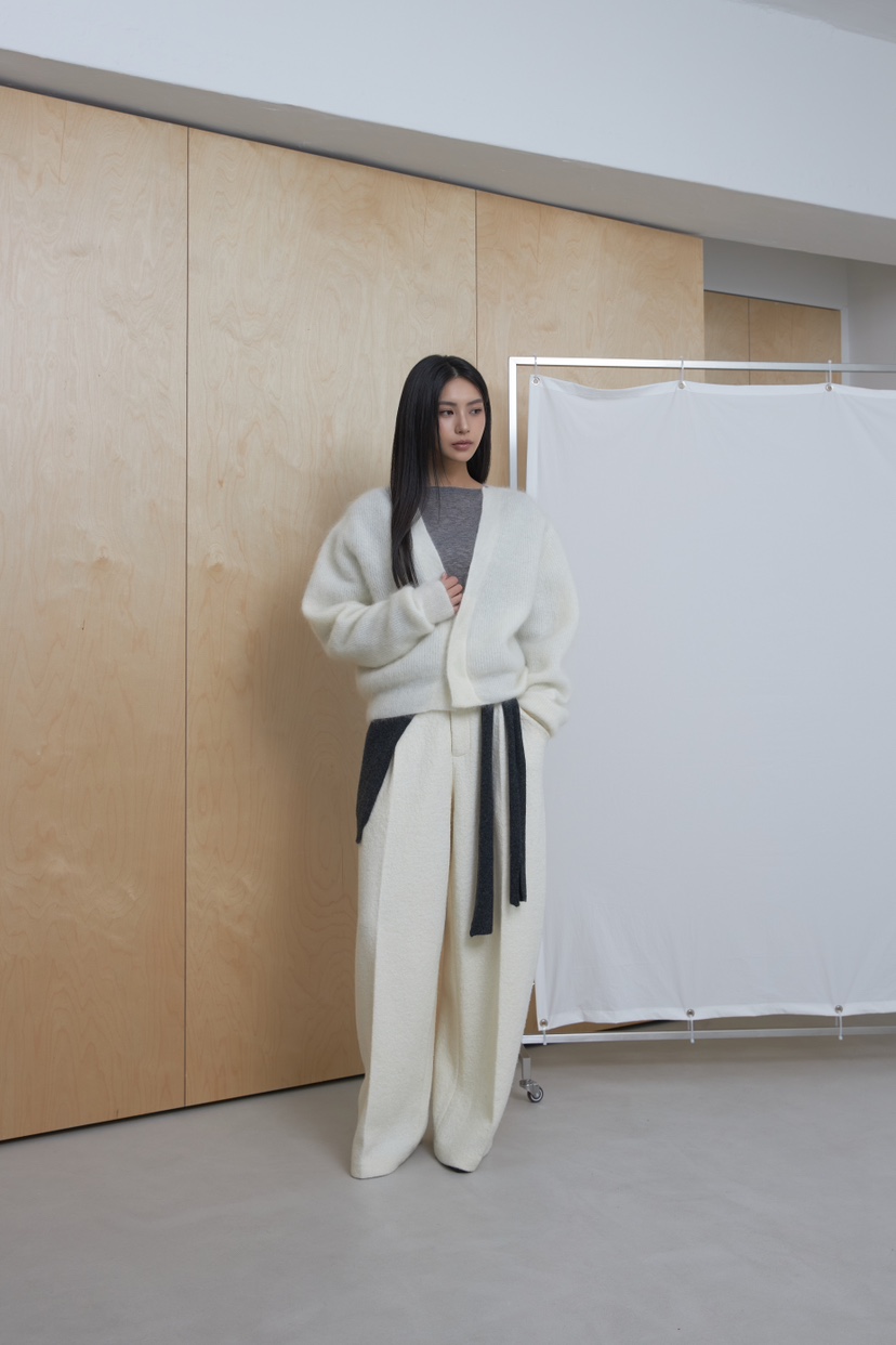 LE-PPL韓國代購女士新品推薦人氣開衫不含內搭馬海毛開襟LE-PPL開衫