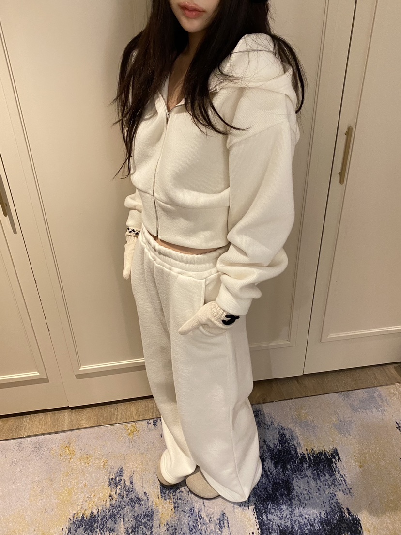 FOUREIGHT東大門代購女士新品人氣真品熱賣衛衣羊駝毛連帽衫FOUR EIGHT衛衣