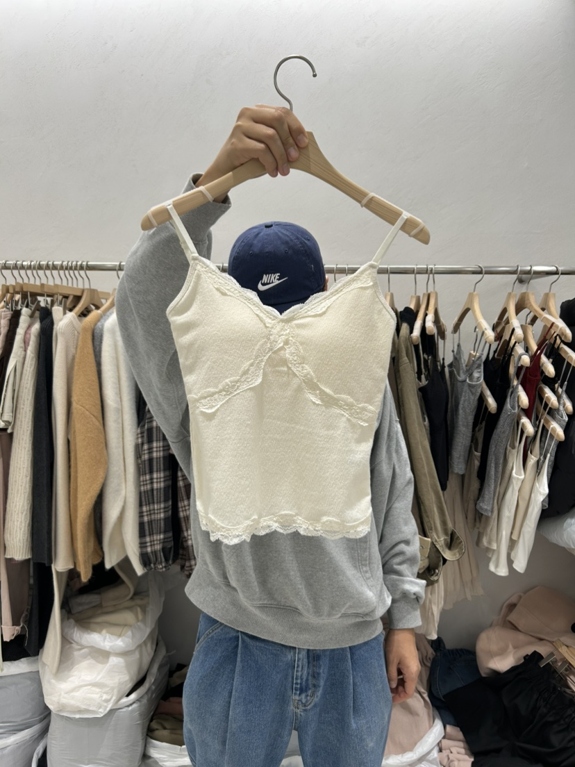 RE:FRESH-L東大門實拍女士新品推薦真品人氣吊帶背心無袖RE:FRESH-L吊帶/背心圖色1