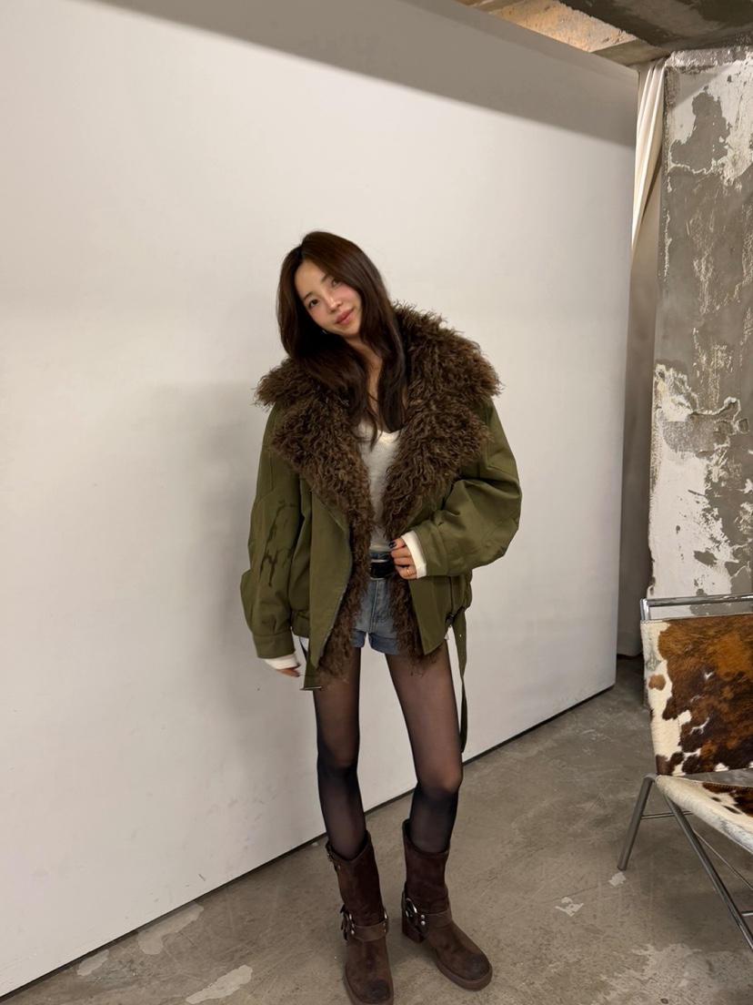 SOLAR韓國代購女士新品真品時尚人氣休閑推薦熱賣短款棉服SOLAR短款棉服