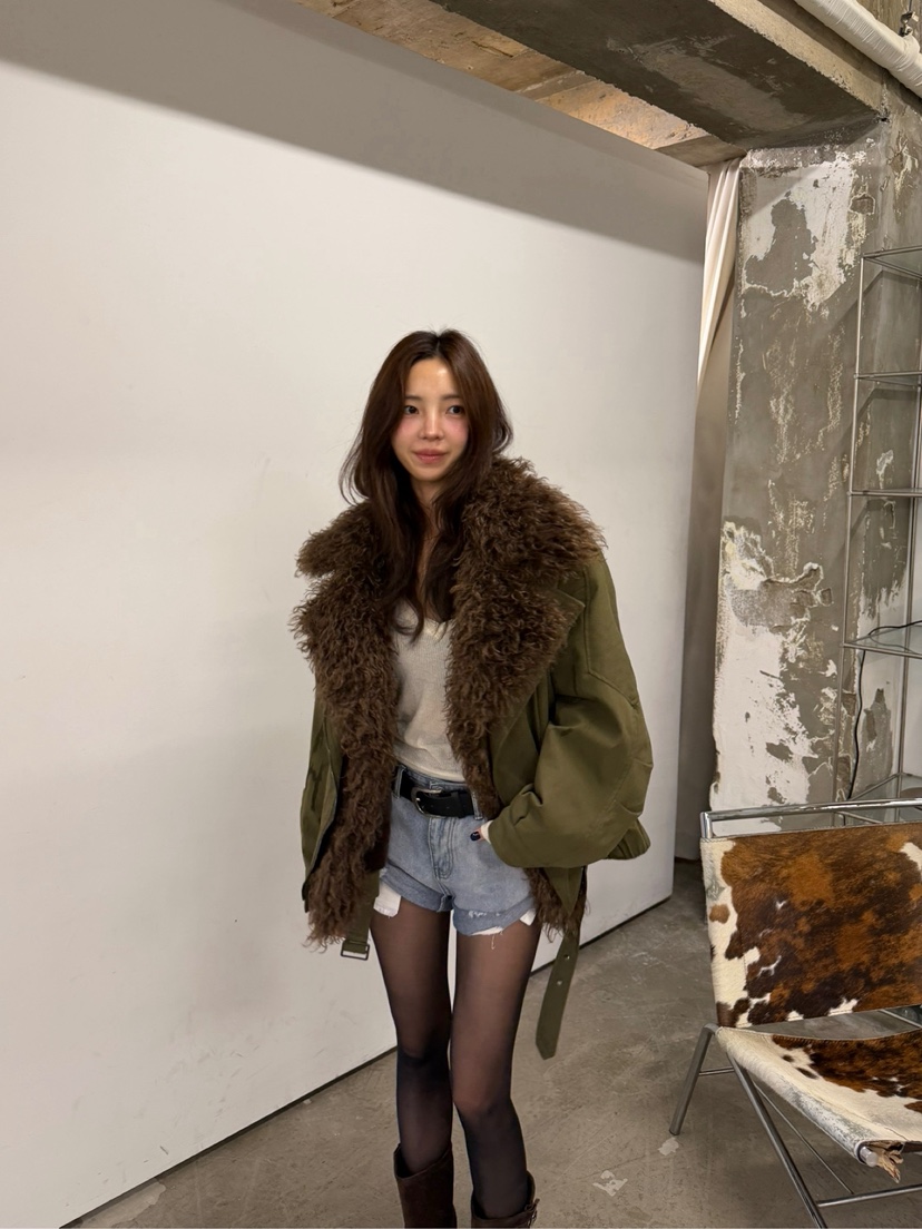 SOLAR韓國代購女士新品真品時尚人氣休閑推薦熱賣短款棉服SOLAR短款棉服
