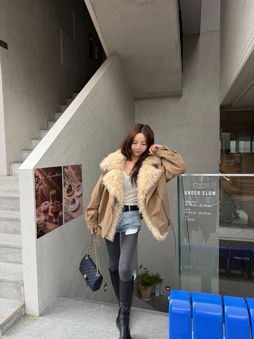SOLAR韓國代購女士新品真品時尚人氣休閑推薦熱賣短款棉服SOLAR短款棉服