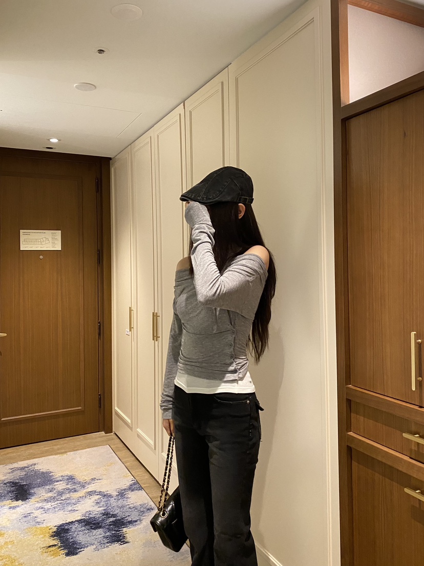 FOUREIGHT東大門實拍女士新品人氣推薦休閑時尚真品長袖T恤FOUR EIGHT長袖T恤