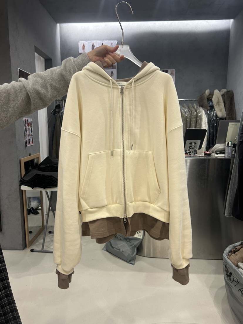 LIMERENCE東大門代購女裝新品人氣休閑熱賣衛衣拉鏈連帽衫LIMERENCE衛衣圖色1