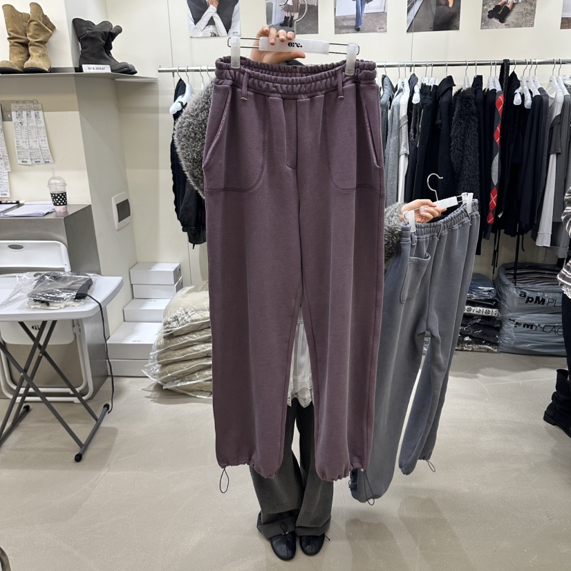 ORE-P韓國直郵女士新品時尚真品人氣熱賣休閑休閑褲加絨ORE休閑褲圖色1