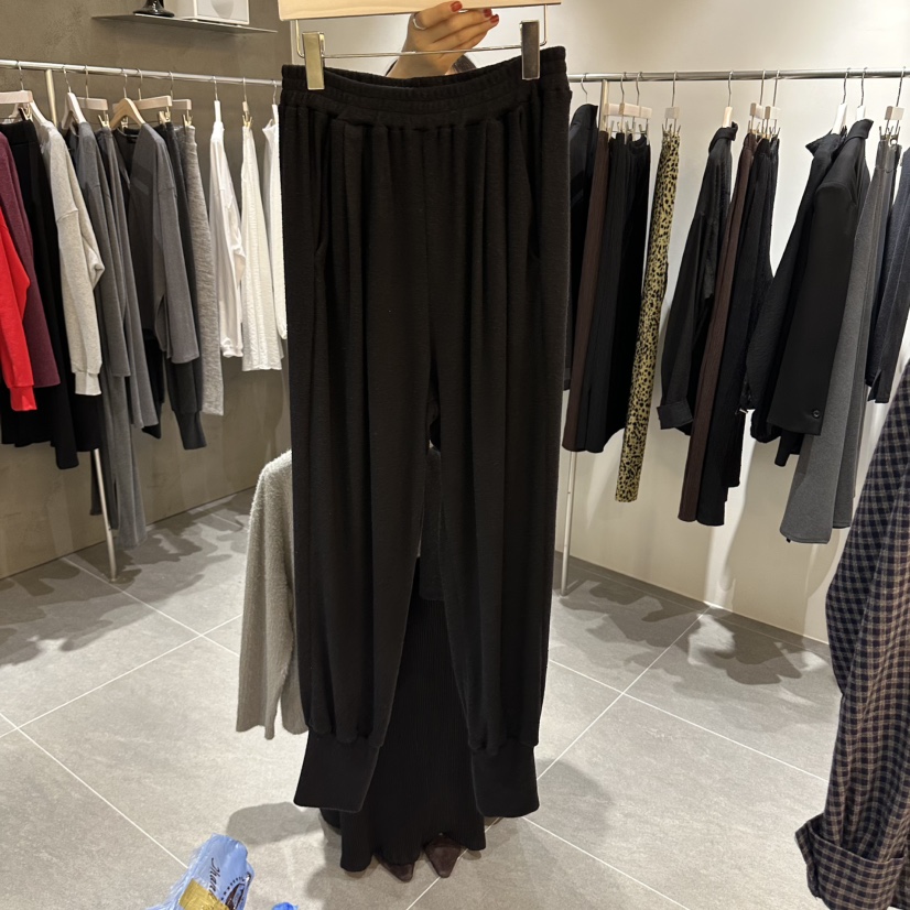 OPEN東大門直郵女裝新品人氣時尚推薦真品休閑休閑褲抓絨OPEN休閑褲圖色2黑色