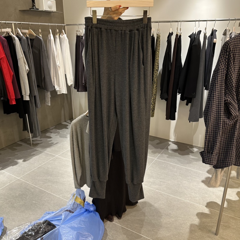 OPEN東大門直郵女裝新品人氣時尚推薦真品休閑休閑褲抓絨OPEN休閑褲圖色3深灰色