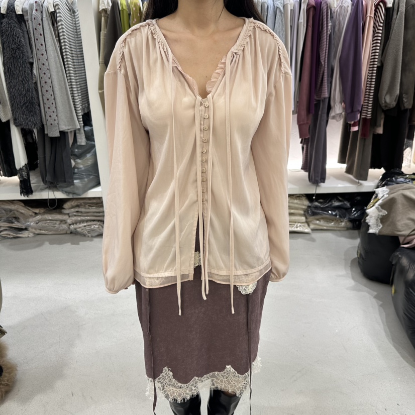 BERTHA韓國代購女裝新品休閑人氣推薦時尚真品襯衫蕾絲衫BERTHA襯衫/蕾絲衫圖色1