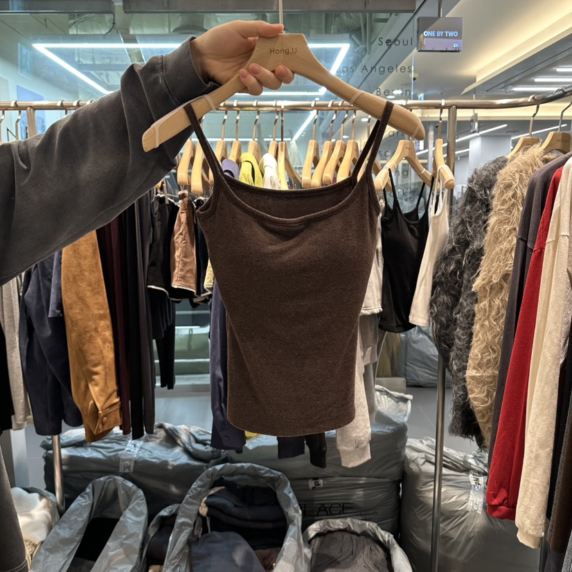 HONG.U韓國代購女裝新品熱賣時尚真品推薦人氣休閑吊帶背心HONG.U吊帶/背心圖色2