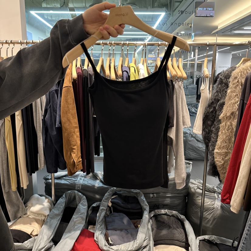 HONG.U韓國代購女裝新品熱賣時尚真品推薦人氣休閑吊帶背心HONG.U吊帶/背心圖色4