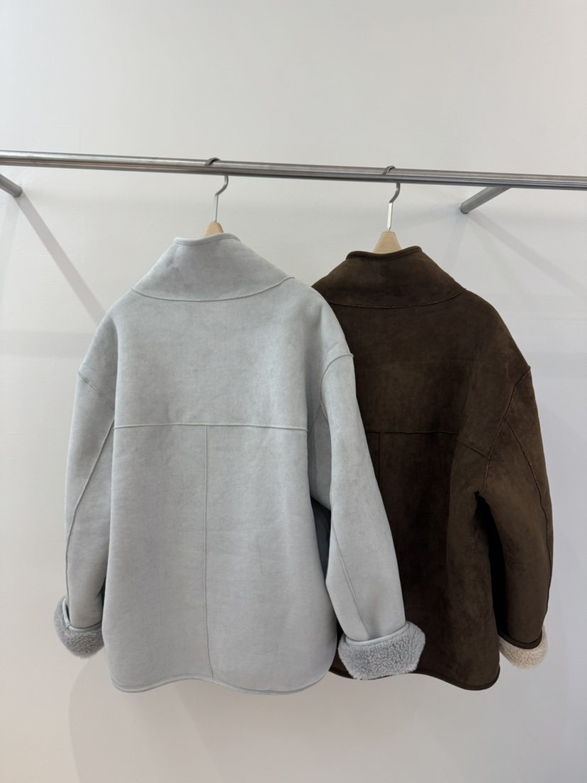 WEAUE SELVAGE東大門直郵女裝新款熱賣真品短款大衣雙面Weave Selvage短款大衣