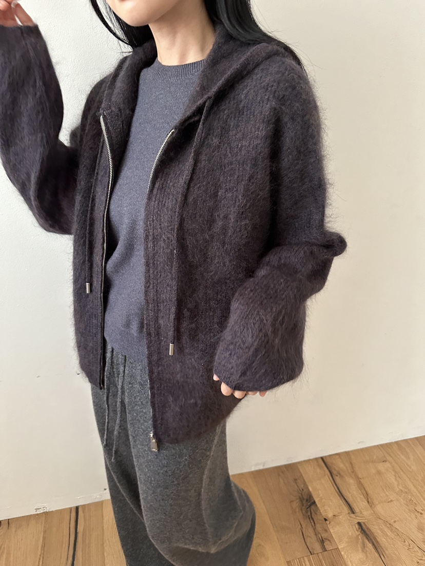 NDE東大門直郵女裝新品人氣休閑職業熱賣針織衫拉鏈連帽衫BOHEME_NDE針織衫