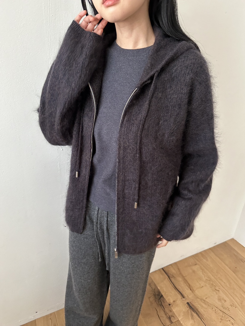 NDE東大門直郵女裝新品人氣休閑職業熱賣針織衫拉鏈連帽衫BOHEME_NDE針織衫
