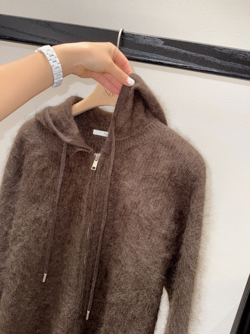 NDE東大門直郵女裝新品人氣休閑職業熱賣針織衫拉鏈連帽衫BOHEME_NDE針織衫