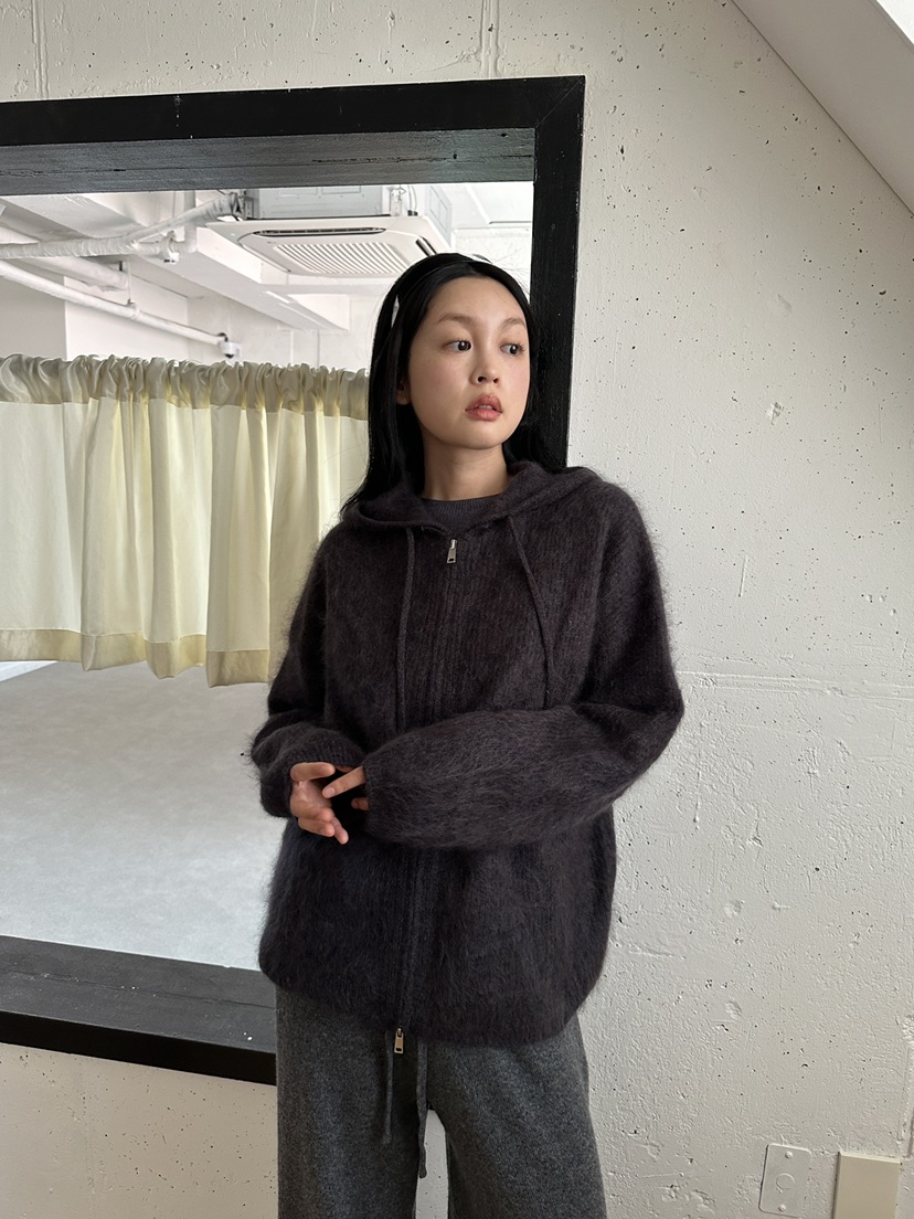 NDE東大門直郵女裝新品人氣休閑職業熱賣針織衫拉鏈連帽衫BOHEME_NDE針織衫圖色1