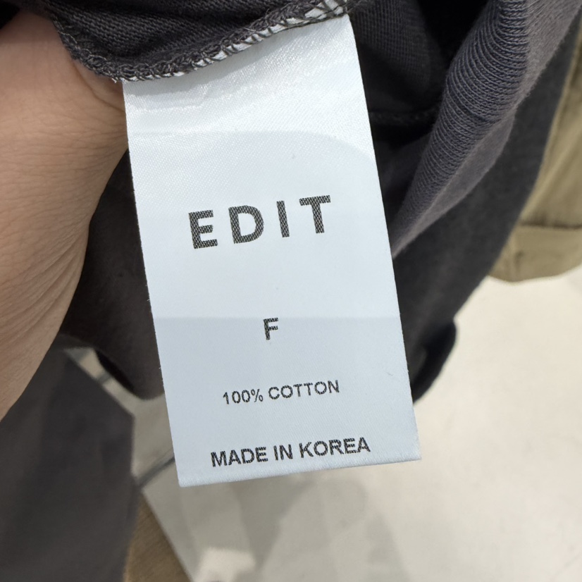 EDIT韓國代購女裝新款真品職業推薦時尚熱賣休閑人氣長袖T恤EDIT長袖T恤