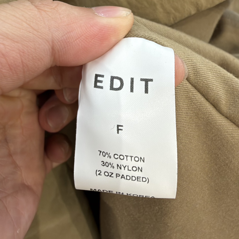 EDIT東大門實拍女裝新品人氣真品休閑職業短款大衣含腰帶EDIT短款大衣