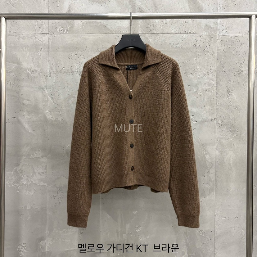 MUTE-P東大門直郵女士新款熱賣人氣真品時尚休閑毛衣開襟MUTE毛衣圖色4