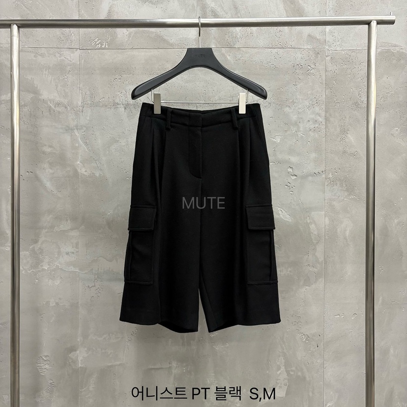 MUTE-P東大門直郵女士新款職業真品人氣休閑推薦時尚短褲MUTE短褲圖色2黑色