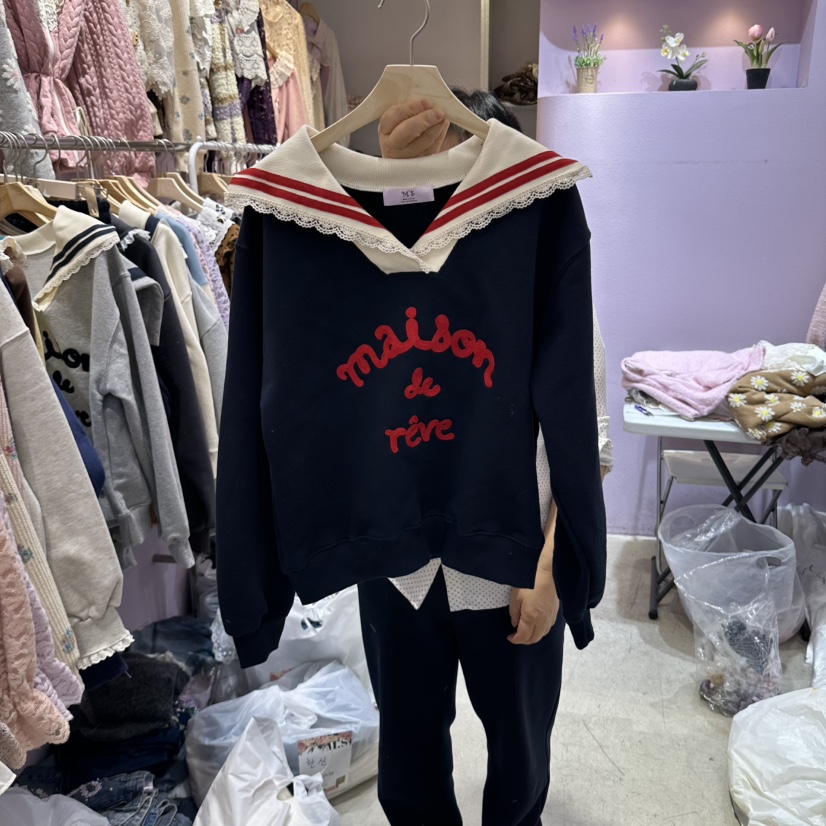 MS東大門代購女士新款人氣職業推薦真品時尚熱賣休閑衛衣MS衛衣圖色2