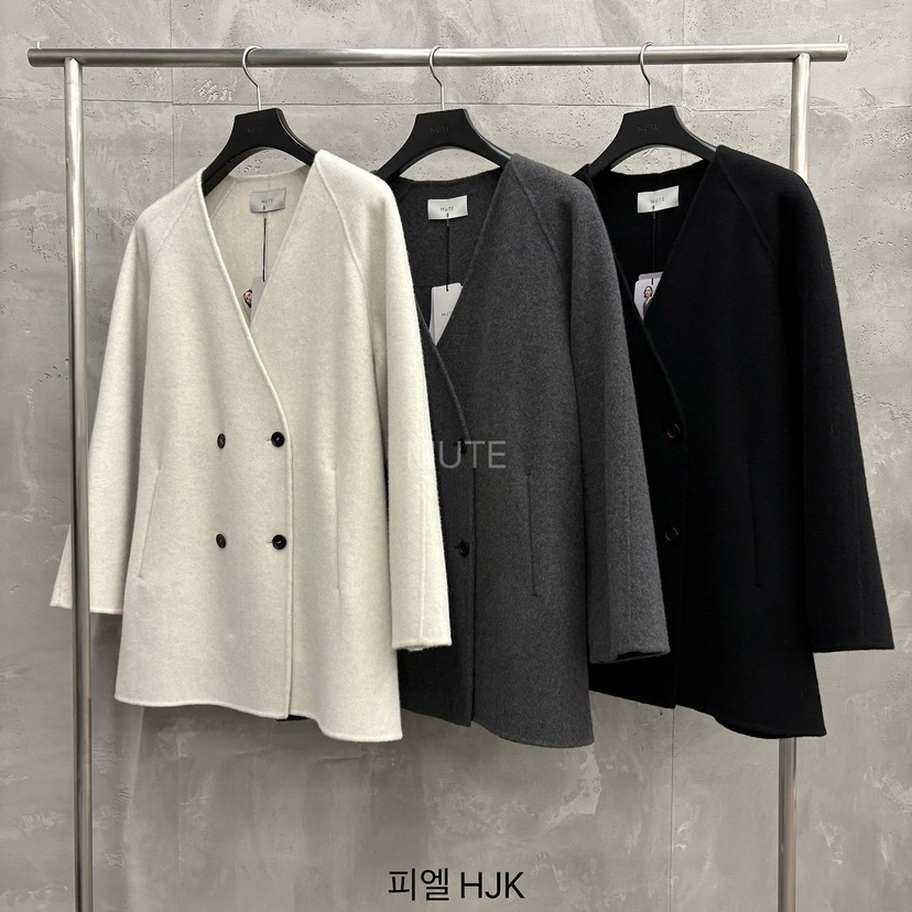 MUTE-P東大門實拍女裝新款真品人氣時尚職業休閑短款大衣MUTE短款大衣
