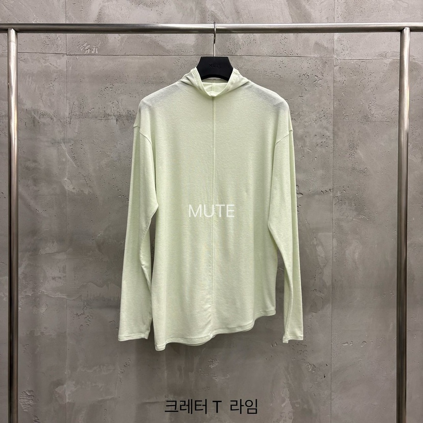 MUTE-P東大門實拍女士新品真品休閑推薦職業時尚長袖T恤MUTE長袖T恤圖色2青檸色