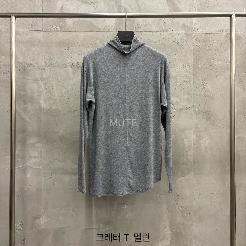 MUTE-P東大門實拍女士新品真品休閑推薦職業時尚長袖T恤MUTE長袖T恤圖色5花灰色