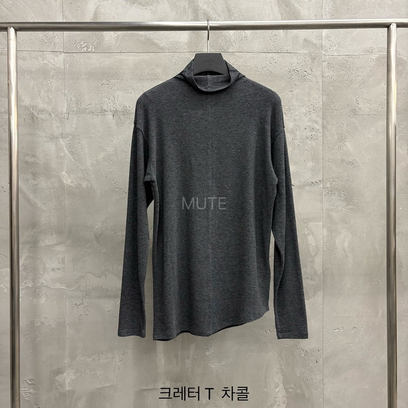 MUTE-P東大門實拍女士新品真品休閑推薦職業時尚長袖T恤MUTE長袖T恤圖色6墨色
