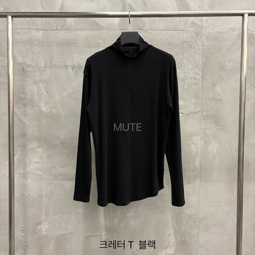 MUTE-P東大門實拍女士新品真品休閑推薦職業時尚長袖T恤MUTE長袖T恤圖色7黑色