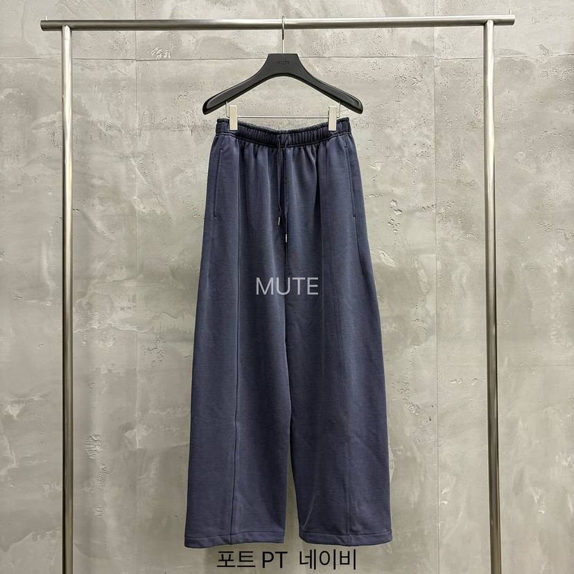 MUTE-P韓國代購女士新款時尚真品休閑人氣職業推薦休閑褲MUTE休閑褲圖色3深藍色