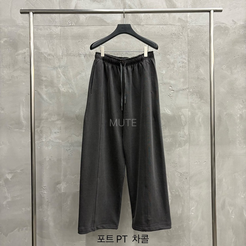 MUTE-P韓國代購女士新款時尚真品休閑人氣職業推薦休閑褲MUTE休閑褲圖色4墨色
