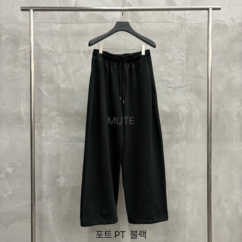 MUTE-P韓國代購女士新款時尚真品休閑人氣職業推薦休閑褲MUTE休閑褲圖色5黑色