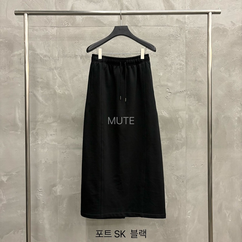 MUTE-P東大門代購女裝新款休閑人氣推薦時尚真品職業長裙MUTE長裙圖色5黑色