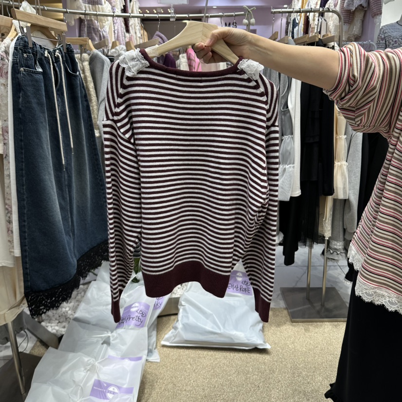 VIRUS東大門實拍女士新品休閑人氣熱賣職業推薦針織衫V領VIRUS針織衫