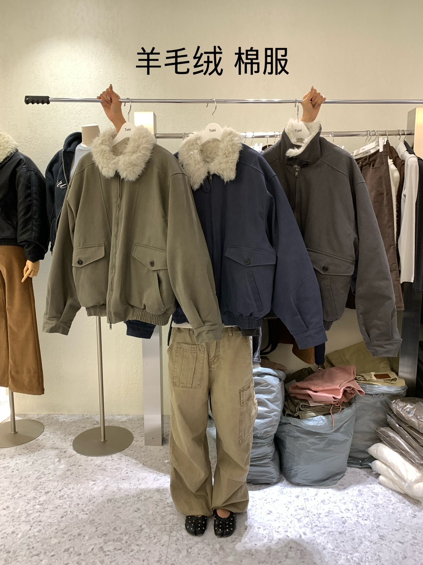 TAERI韓國代購女裝新品職業熱賣時尚人氣推薦真品短款棉服taeri短款棉服
