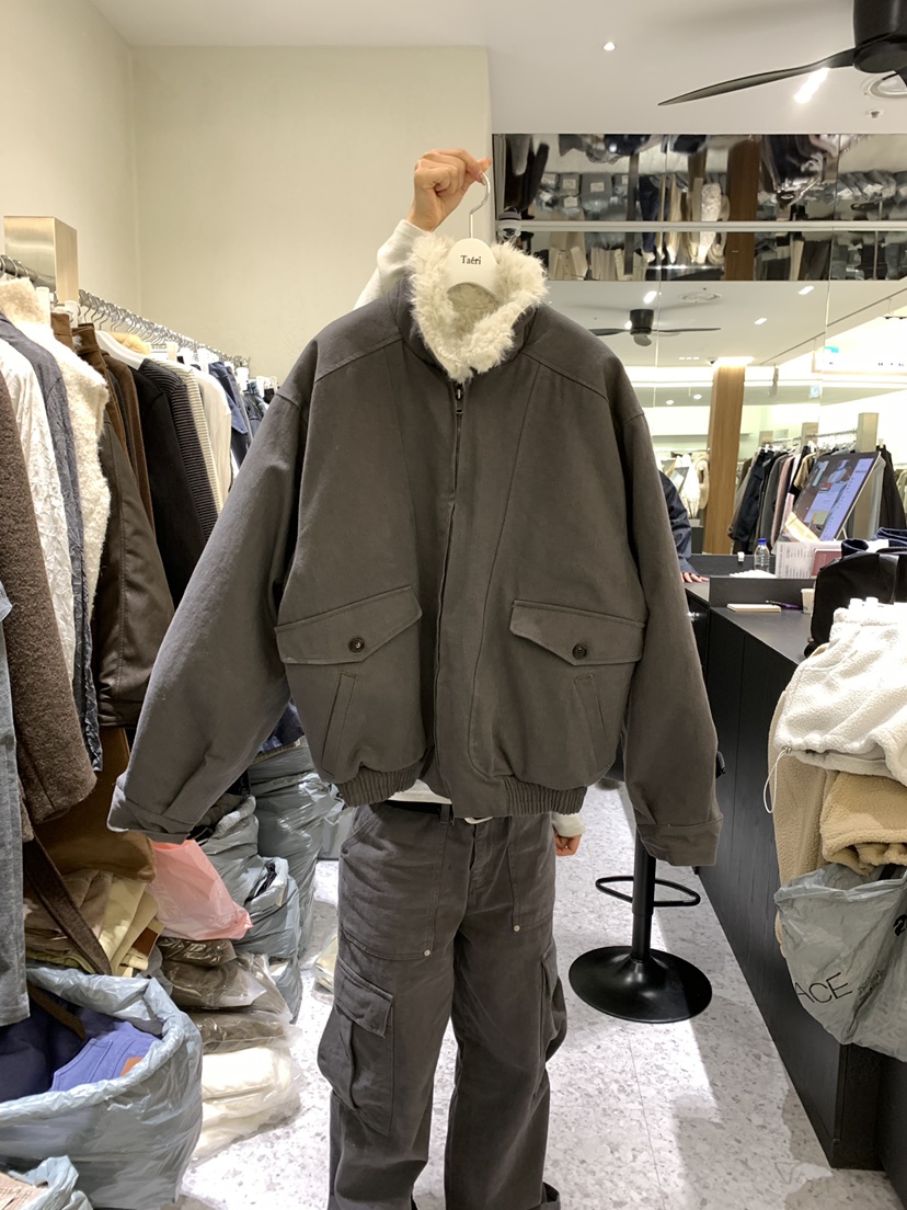 TAERI韓國代購女裝新品職業熱賣時尚人氣推薦真品短款棉服taeri短款棉服圖色3墨色