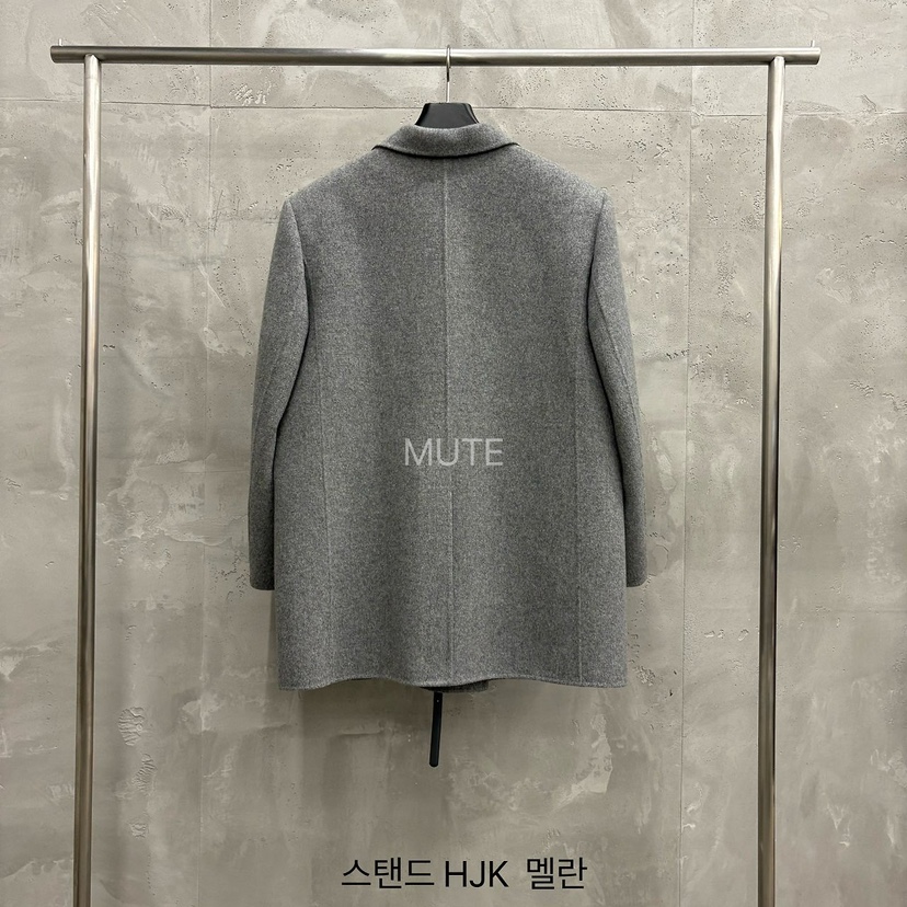 MUTE-P東大門代購女士新品人氣休閑推薦短款大衣不含腰帶MUTE短款大衣
