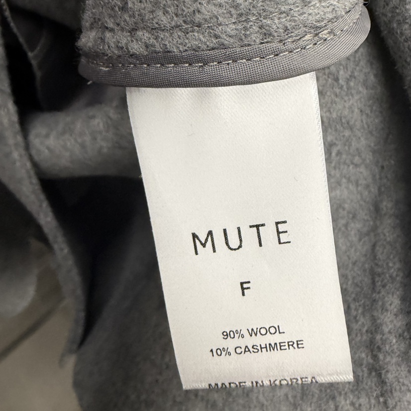 MUTE-P東大門代購女士新品人氣休閑推薦短款大衣不含腰帶MUTE短款大衣