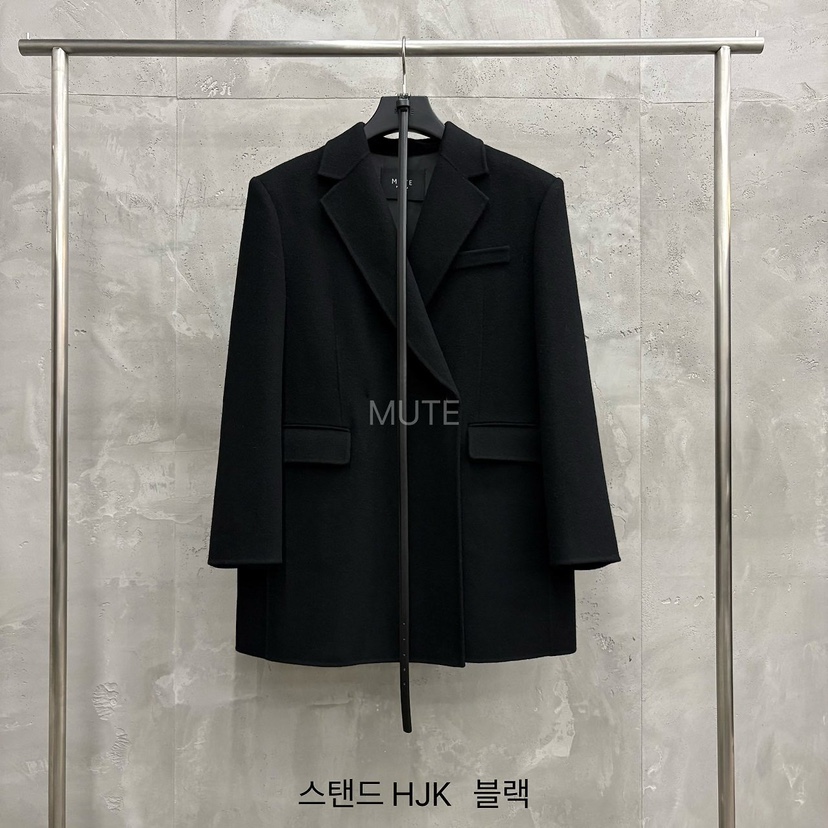 MUTE-P東大門代購女士新品人氣休閑推薦短款大衣不含腰帶MUTE短款大衣圖色2