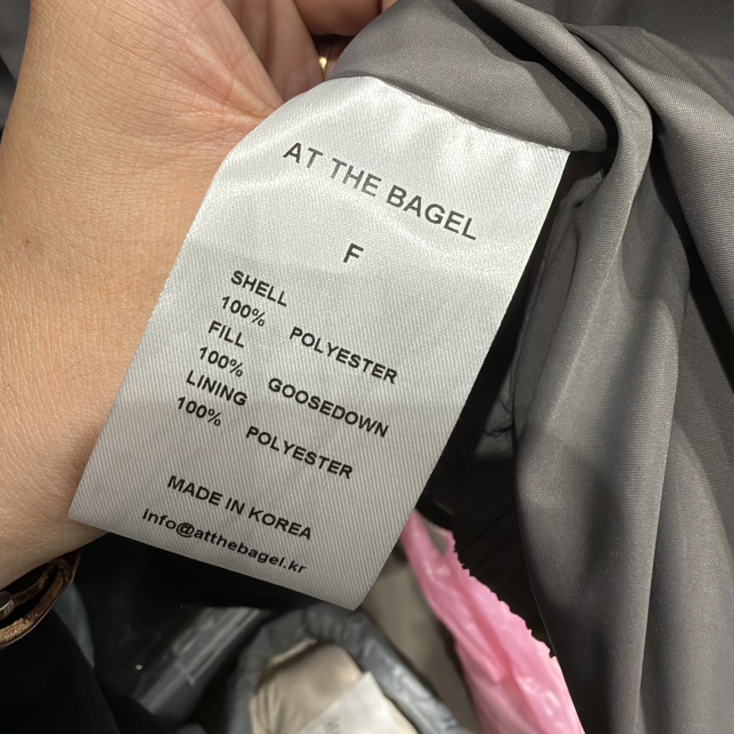 AT THE BAGEL東大門實拍女士新款人氣休閑短款羽絨服鵝絨AT THE BAGEL短款羽絨服