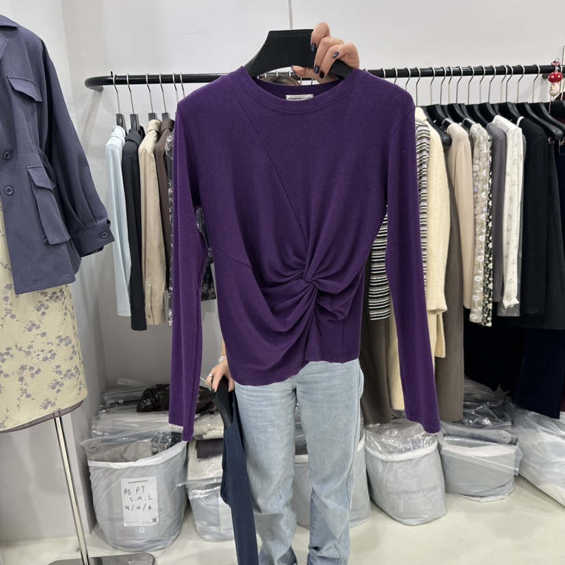 MUSHROOM EFFECT東大門代購女裝新品休閑人氣真品長袖T恤MUSHROOM EFFECT長袖T恤圖色2
