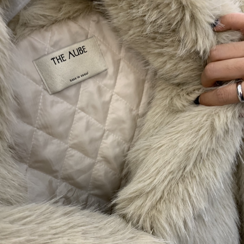 AUBE韓國代購女裝新品時尚真品熱賣推薦職業短款大衣夾棉THE AUBE短款大衣