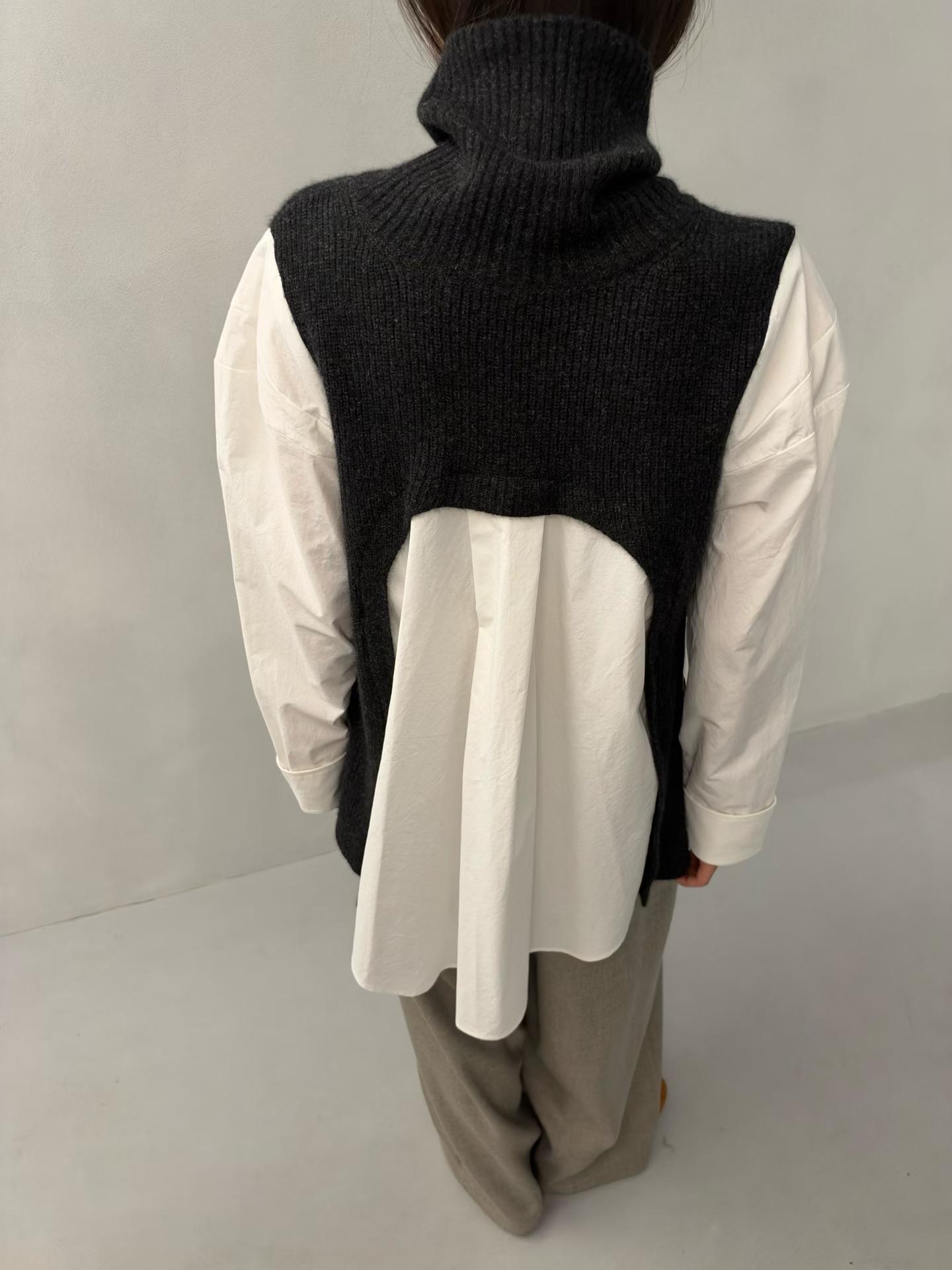 DOUBLE STANDARD/LE SMOKING/MAISONSTAFF東大門實拍女士新品熱賣襯衫蕾絲衫假兩件MAISONSTAFF襯衫/蕾絲衫